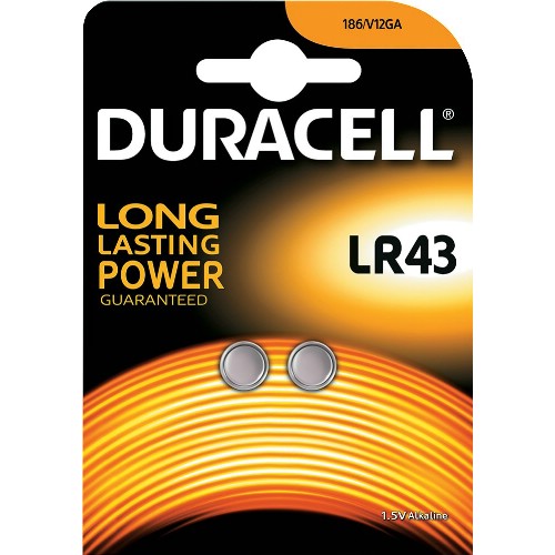 Knappcellsbatteri DURACELL<br />Alkalisk