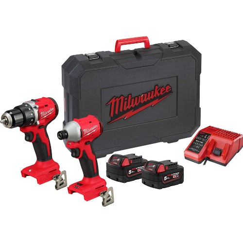 Kombipaket MILWAUKEE M18 BLCPP2B-502C 18 V