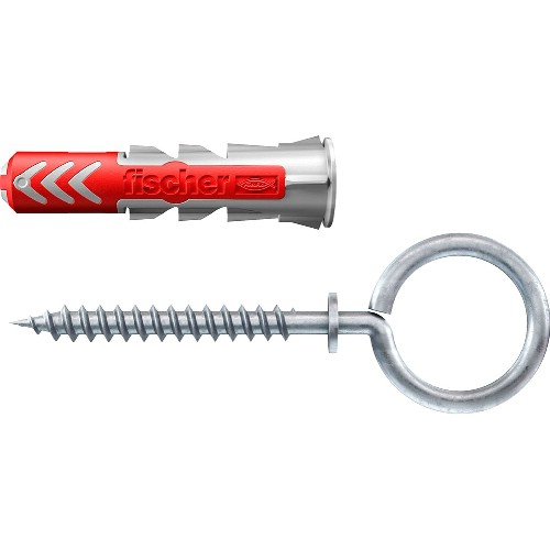 Nylonplugg FISCHER DuoPower med ögla